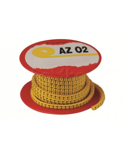 Колечко маркировочное 4, 4-8мм. черное на желтом DKC AZS404BY в Калининграде Аксессуары для стоек и шкафов Pintop.ru