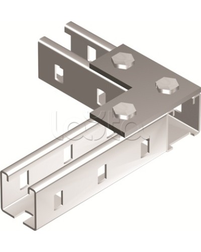 Пластина соединительная L-обр., длина 90х90 мм, 3отв., горячеоцинкованная DKC BMD1021HDZ в Калининграде Крепежные изделия Pintop.ru