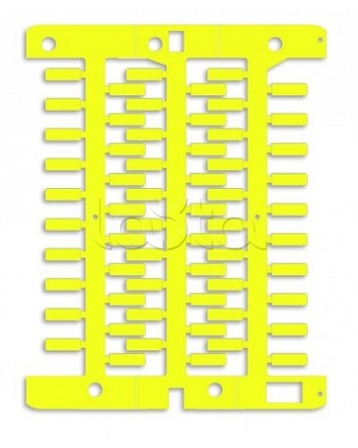 Маркировка для провода, жесткая, для трубочек. 4х12мм. Желтая DKC NUT12Y в Калининграде Крепежные изделия Pintop.ru