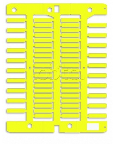 Маркировка для провода, жесткая, для трубочек. 4х18мм. Желтая DKC NUT18Y в Калининграде Крепежные изделия Pintop.ru