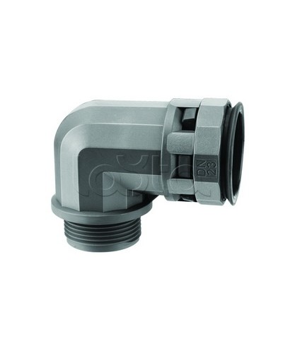 Муфта 90 грд. труба-коробка DN 36 мм, М40х1,5, полиамид, цвет черный DKC PAN36M40N в Калининграде Повороты, муфты, тройники Pintop.ru