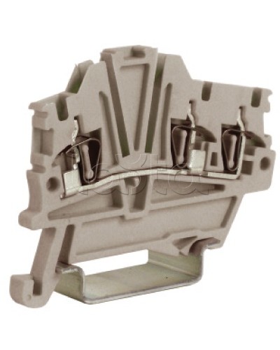 Зажим 1,5 кв.мм серый 1 ввод/2 вывода DKC ZHM410GR в Калининграде Держатели, клипсы, скобы Pintop.ru