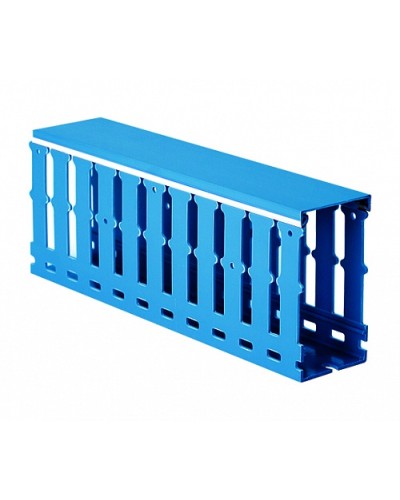 Короб перфорированный, синий RL6 40x60 DKC 01284RL в Калининграде Аксессуары для кабель-канала Pintop.ru