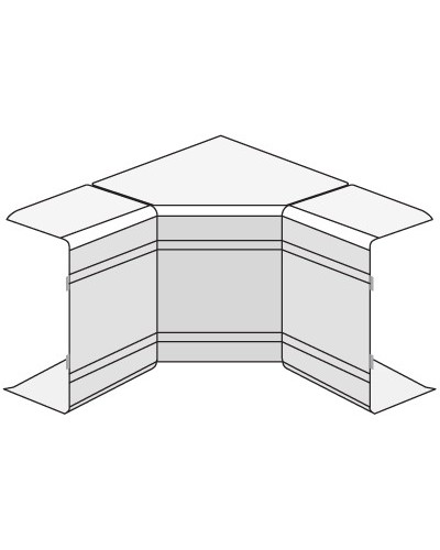 Угол внутренний изменяемый (70-120°) NIAV 100x80 мм DKC 01733 в Калининграде Аксессуары для кабель-канала Pintop.ru
