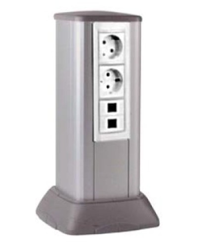 Миниколонна алюминиевая, 0.25м, цвет чёрный DKC (19523) в Калининграде Аксессуары для кабель-канала Pintop.ru