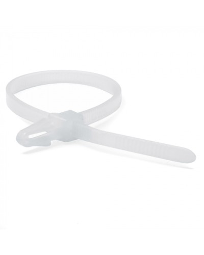 Хомут P6.6 с монтажным основанием под отверстие 4,5мм, белый 3,6x150 DKC 252155SR-M в Калининграде Стяжки-хомуты Pintop.ru
