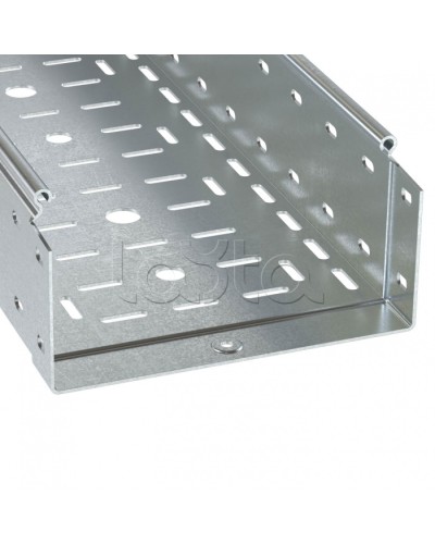 Лоток перфорированный 300х100 L=3000мм толщина 1.0мм горячеоцинкованный DKC 3534410HDZ в Калининграде Кабельные лотки Pintop.ru