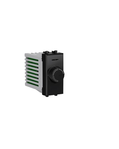 Диммер поворотный Черный квадрат, Avanti, 16A, 1 мод. DKC 4402131 в Калининграде Аксессуары для стоек и шкафов Pintop.ru