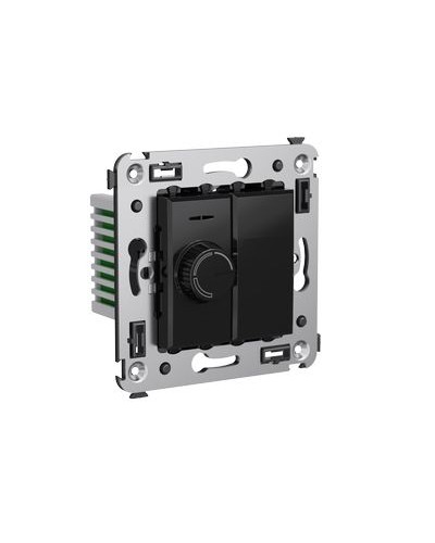 Диммер поворотный в стену, Avanti, Черный квадрат DKC 4402133 в Калининграде Аксессуары для стоек и шкафов Pintop.ru