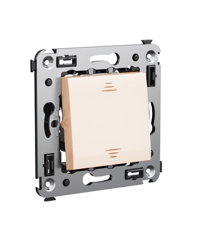 Инвертор одноклавишный в стену, Avanti, Ванильная дымка DKC 4405123 в Калининграде Аксессуары для стоек и шкафов Pintop.ru