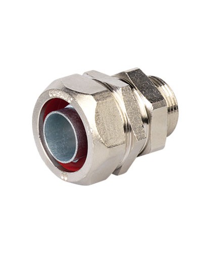 Муфта металлорукав-коробка DN 12,М16х1,5 наружная резьба DKC (6014-1216G) в Калининграде Аксессуары для лотков Pintop.ru