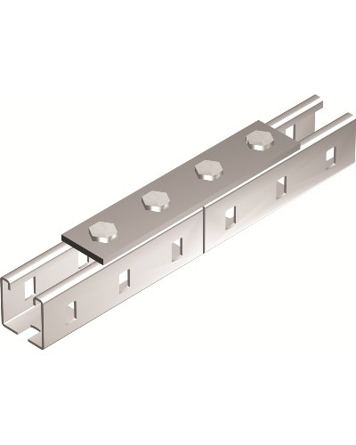 Пластина соединительная, длина 190 мм, 4отв., горячеоцинкованная DKC (BMD1012HDZ) в Калининграде Аксессуары для лотков Pintop.ru