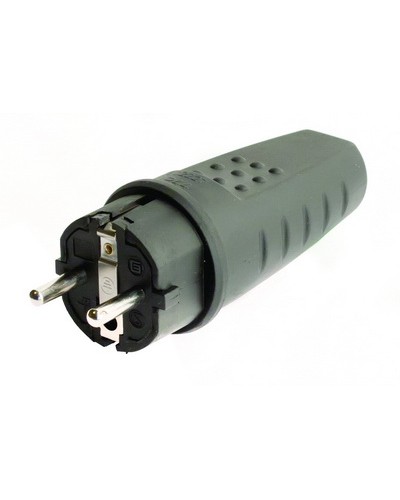 Вилка Schuko. Каучук. DKC DIS1103100 в Калининграде Аксессуары для стоек и шкафов Pintop.ru