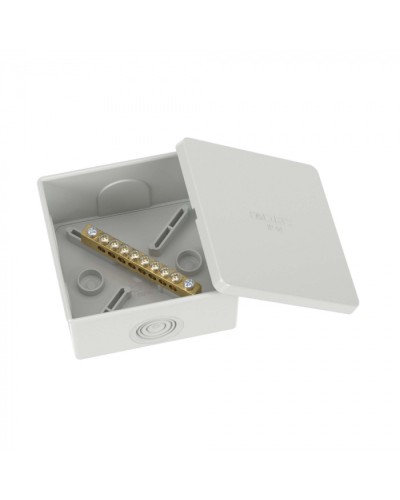 Коробка уравнивания потенциалов, 8 зажимов, 6 вводов д.20мм, 80х80х40мм, IP44 DKC (NE3108) в Калининграде Распределительные коробки Pintop.ru