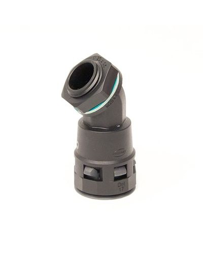 Монтажный комплект муфта 45 грд. труба-коробка DN 36 мм, М40х1,5, полиамид, цвет черный DKC PACL36M40N в Калининграде Крепеж: Дюбели, шурупы, саморезы Pintop.ru