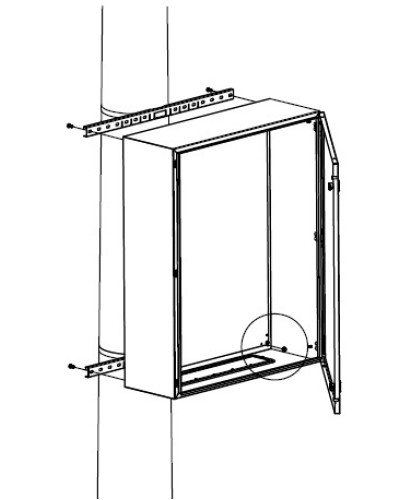 Комплект крепления шкафов DKC R5FB500 в Калининграде Полки для шкафов и стоек Pintop.ru