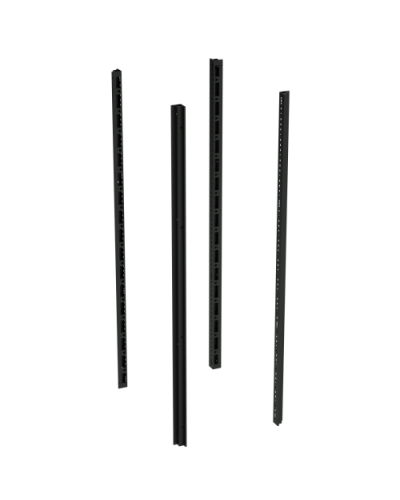 Стойки вертикальные для 19 IT-CQE, В=2000мм, 4шт, RAL9005 DKC (R5KMN20B) в Калининграде Аксессуары для стоек и шкафов Pintop.ru