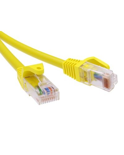 Патч-корд неэкранированный CAT6 U/UTP 4х2, LSZH, желтый, 0.5м DKC RN6UU4505YL в Калининграде Патчкорды (медные) Pintop.ru