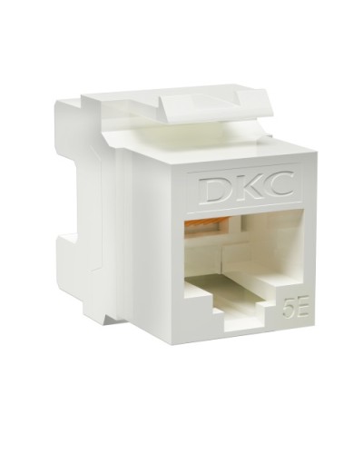 Модуль Keystone RJ45 CAT5E неэкранированный, 180 градусов, белый (форм-фактор A10) DKC RNK5EU180WH в Калининграде Модули Keystone Pintop.ru