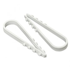Дюбель-хомут для круглого кабеля (5-10мм) белый (100шт.) EKF PROxima (plc-ncc-5x10w)
