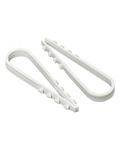 Дюбель-хомут для круглого кабеля (5-10мм) белый (100шт.) EKF PROxima (plc-ncc-5x10w) в Калининграде Аксессуары для кабель-канала Pintop.ru