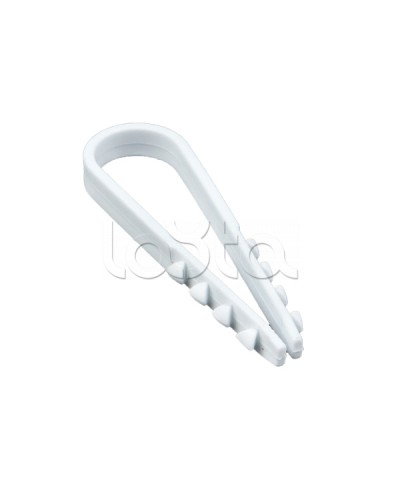 Дюбель-хомут для круглого кабеля (11-18мм) белый (50шт.) EKF PROxima (plc-ncs50-11x18w) в Калининграде Стяжки-хомуты Pintop.ru