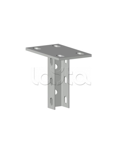 Кронштейн потолочный одинарный 115 мм HDZ (2.5 мм) EKF (kp115) в Калининграде Аксессуары для лотков Pintop.ru