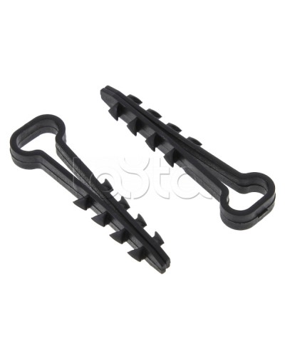 Дюбель-хомут (6х12 мм) для плоского кабеля черный (100 шт.) EKF PROxima (plc-cd1-6x12b) в Калининграде Крепеж: Дюбели, шурупы, саморезы Pintop.ru