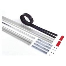 Пара торцевых заглушек для декорирования зажимных профилей на цельностеклянных полотнах Faac 105405