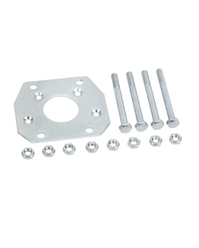 Пластина монтажная с анкерами для стойки Faac 737100 в Калининграде Запчасти для шлагбаумов и автоматики Pintop.ru