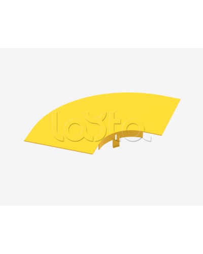 Крышка на горизонтальный изгиб на 90° Hyperline FBTR-240-ELB90CVR в Калининграде Аксессуары для лотков Pintop.ru