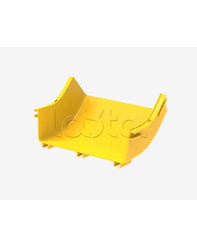 Вертикальный угол 45° внутренний (вверх) для оптического лотка 360мм Hyperline (FBTR-360-IRS45) в Калининграде Аксессуары для лотков Pintop.ru