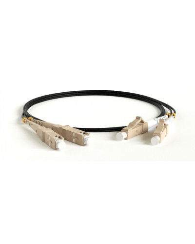 Патч-корд волоконно-оптический Hyperline FC-D2-50-LC/PR-SC/PR-H-20M-LSZH-BK в Калининграде Патч-корды оптические Pintop.ru