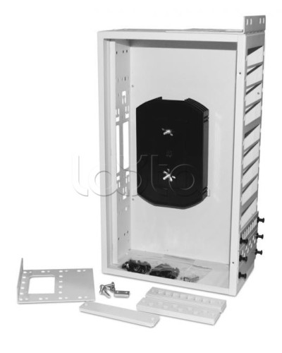 Бокс оптический универсальный 19 Hyperline FO-19R-3U-12xSLT-W140H42-96UN-GY в Калининграде Коммутационные изделия Pintop.ru