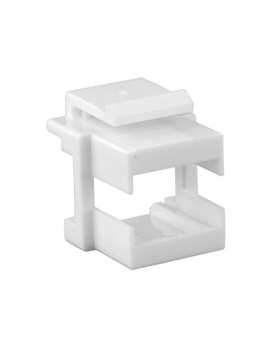 Вставка формата Keystone Jack, для проходного адаптера SC или dLC Hyperline (KJ1-SC/DLC-WH) в Калининграде Модули Keystone Pintop.ru