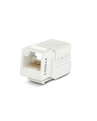 Вставка Keystone Jack RJ-45(8P8C) Hyperline KJNE-8P8C-C6-90-WH в Калининграде Модули Keystone Pintop.ru