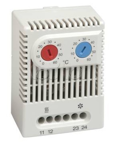 Термостат универсальный (сдвоенный) с нормально-замкнутыми (NC) и нормально-разомкнутыми (NO) контактами Hyperline KL-TRS-UVL-060 в Калининграде Электротехническое оборудование Pintop.ru