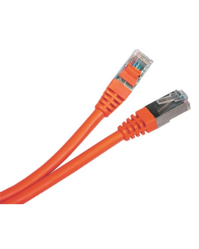 Патч-корд экранированный Hyperline PC-LPM-STP-RJ45-RJ45-C5e-10M-LSZH-OR в Калининграде Патчкорды (медные) Pintop.ru