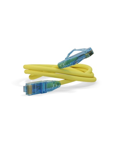 Патч-корд U/UTP Hyperline PC-LPM-UTP-RJ45-RJ45-C6-15M-LSZH-YL в Калининграде Патчкорды (медные) Pintop.ru