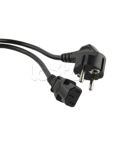 Кабель питания 1,0 м Hyperline PWC-IEC13-SHM-1.0-BK в Калининграде Патч-корды и пигтейлы Pintop.ru