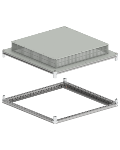 FORMAT Крыша и основание (под фланец) 1000х1000мм IP31 IEK (FO-00-KOF-100-100-31) в Калининграде Аксессуары для стоек и шкафов Pintop.ru