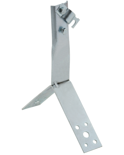 Держатель проводника круглого 6-10мм винтовой для конька h=100мм оцинкованная сталь IEK (ZDP80-11-4-16-100) в Калининграде Крепеж Pintop.ru