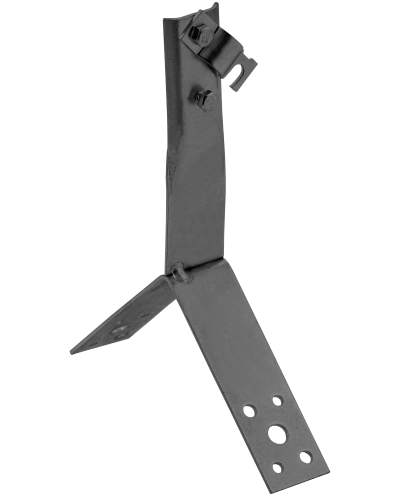 Держатель проводника круглого 6-10мм винтовой для конька h=80мм оцинкованная сталь TD IEK (ZDP80-13-4-16-80) в Калининграде Крепеж Pintop.ru