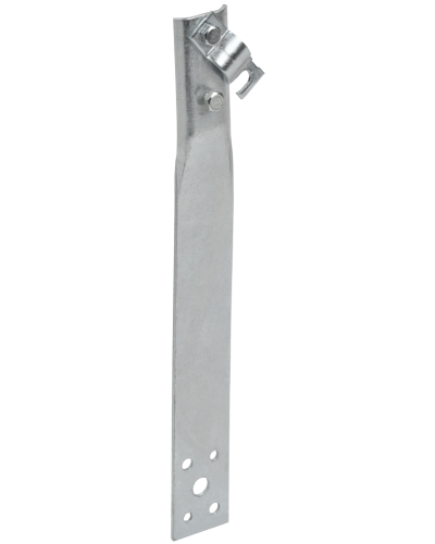 Держатель проводника круглого 6-10мм винтовой прямой h=60мм оцинкованная сталь IEK (ZDP86-11-1-16-60) в Калининграде Крепеж Pintop.ru