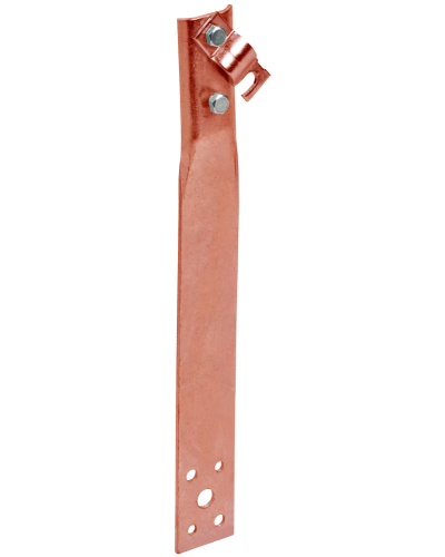 Держатель проводника круглого 6-10мм винтовой прямой h=80мм медь IEK (ZDP86-50-1-16-80) в Калининграде Крепеж Pintop.ru