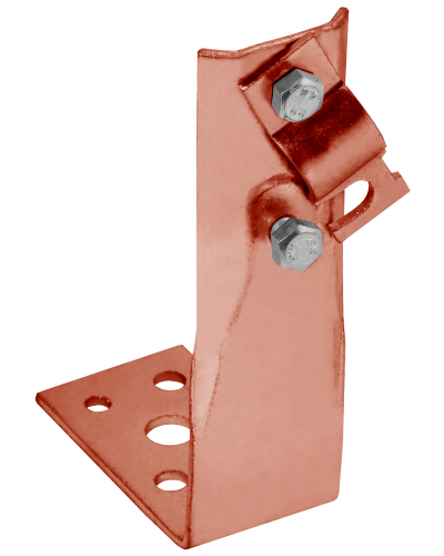 Держатель проводника круглого 6-10мм винтовой угловой h=150мм медь IEK (ZDP87-50-1-16-150) в Калининграде Крепеж Pintop.ru