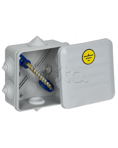 Коробка КУП КМ41361 100х100х50мм IP44 6 вв. (7035) IEK (UKO21-100-100-050-K41-55U) в Калининграде Распределительные коробки Pintop.ru