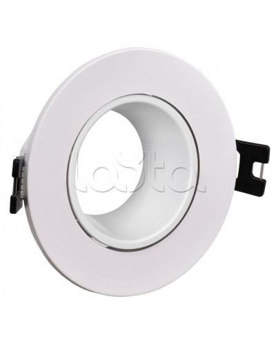 Светильник 4104 встраиваемый MR16 круг пласт. белый IEK (LT-UVB0-4104-GU05-1-K01) в Калининграде Светильники Pintop.ru