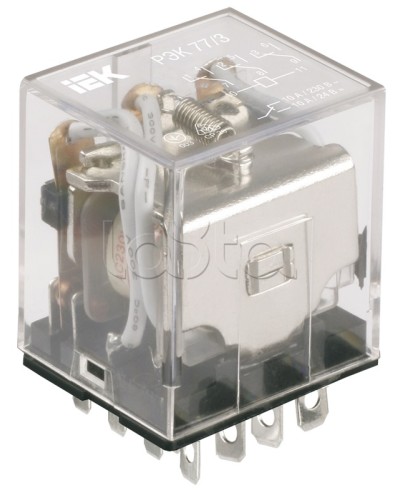 Реле промежуточное РЭК77/3 IEK RRP10-3-10-012D в Калининграде Аксессуары для кабель-канала Pintop.ru