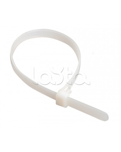 Стяжка 300x3,6 мм нейлоновая, белая IEK UHH31-D036-300-100 в Калининграде Стяжки-хомуты Pintop.ru